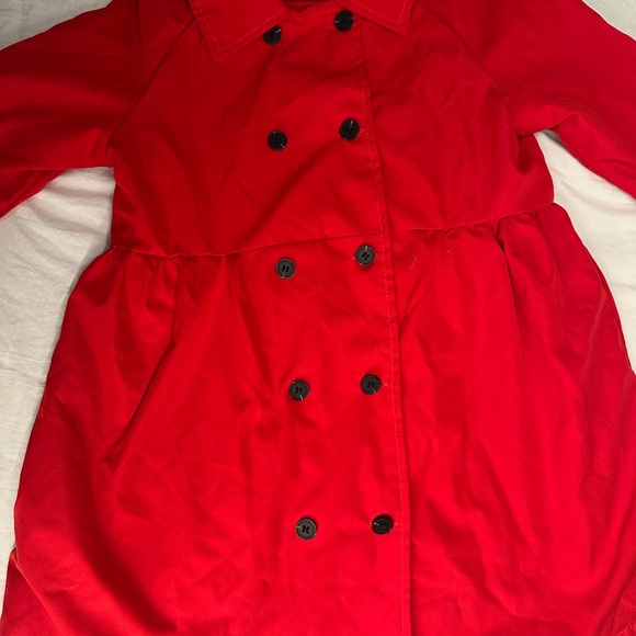 SHEIN Girl Vibrant Red Dress Coat/Jacket dressy Fall Size 6 - Picture 2 of 7